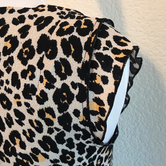 H&M Sz 4 Leopard print Wiggle Dress - Picture 4 of 7